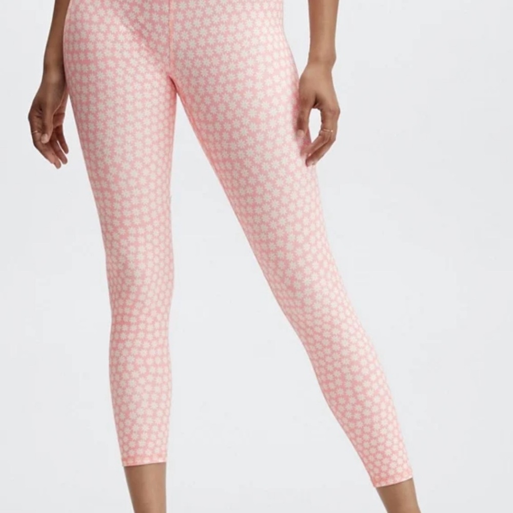 Fabletics Pink Floral Powerhold leggings | size: M